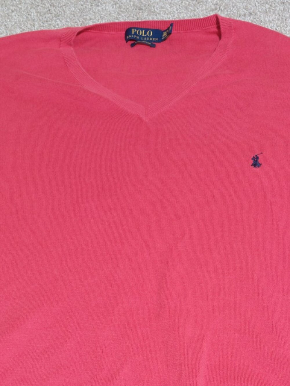 Polo Ralph Lauren 100% Pima cotton sweater vest Red size 3XLT - Picture 2 of 6